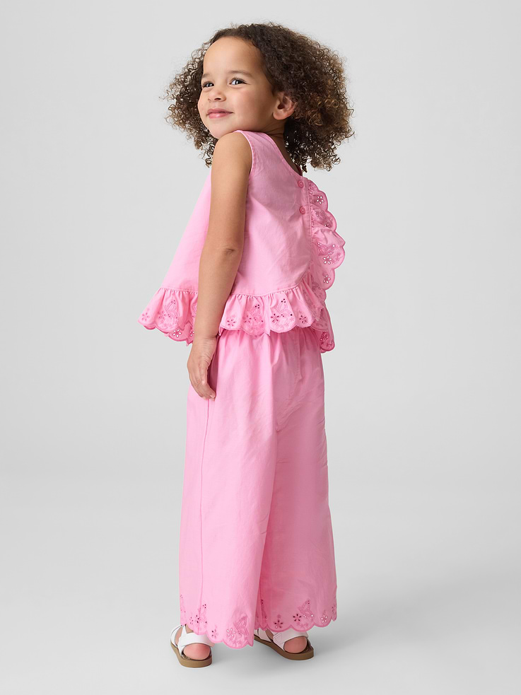 Image number 1 showing, Baby & Toddler Eyelet Ruffle Outfit Set