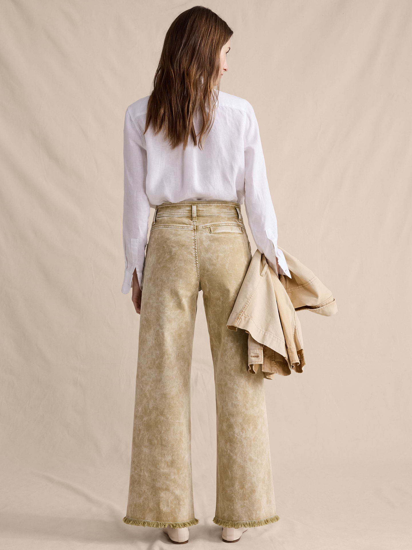Image number 2 showing, High-Rise Wide-Leg Jean with Raw Hem