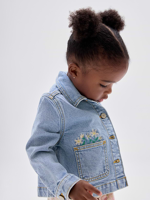 babyGap Embroidered Denim Jacket