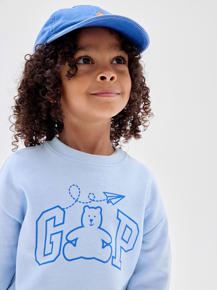 Image number 4 showing, babyGap Logo Relaxed Crewneck Sweatshirt