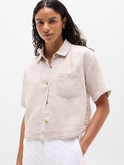short sleeve linen dress shirts Men's Sleeves Shirt KEY West in Deep navy blue together look Men's Short Sleeves Linen Shirt