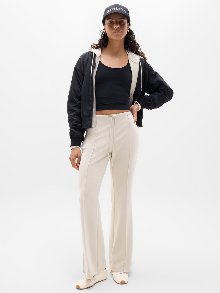 Image number 2 showing, Seasoft Pintuck Mid Rise Flare Pant