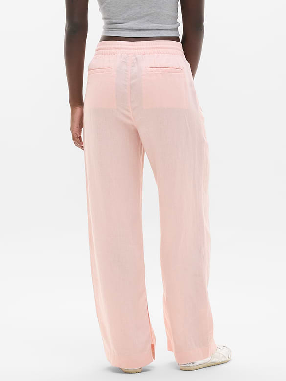 Retreat Linen High Rise Wide Leg Pant