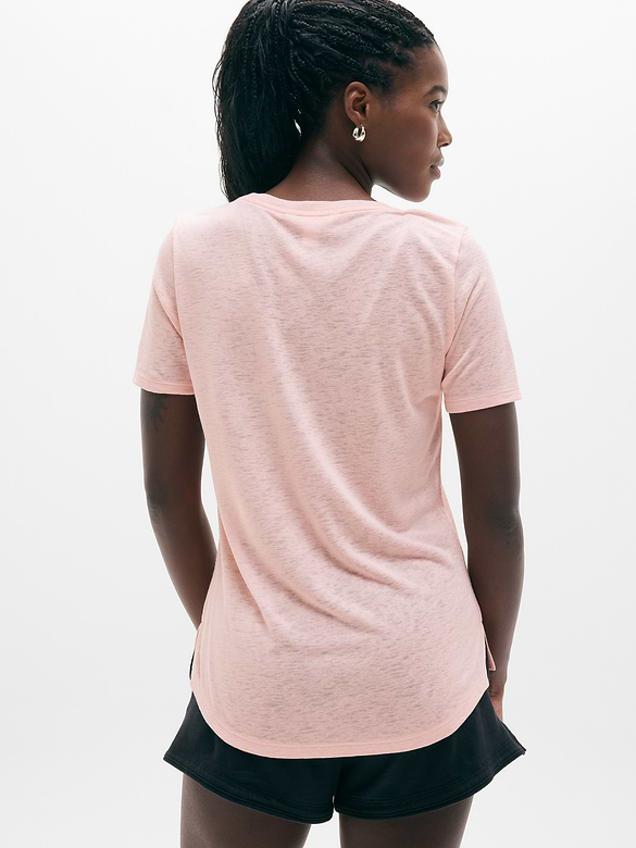 Breezy Scoop V-Neck Tee