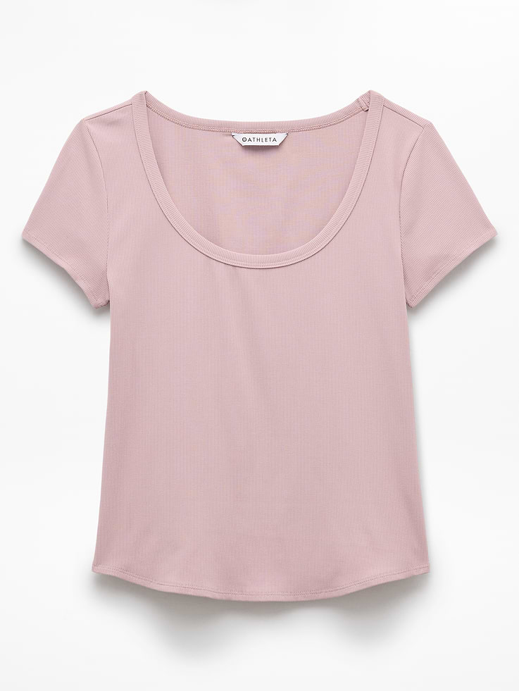Image number 8 showing, Signature Rib Scoop Tee