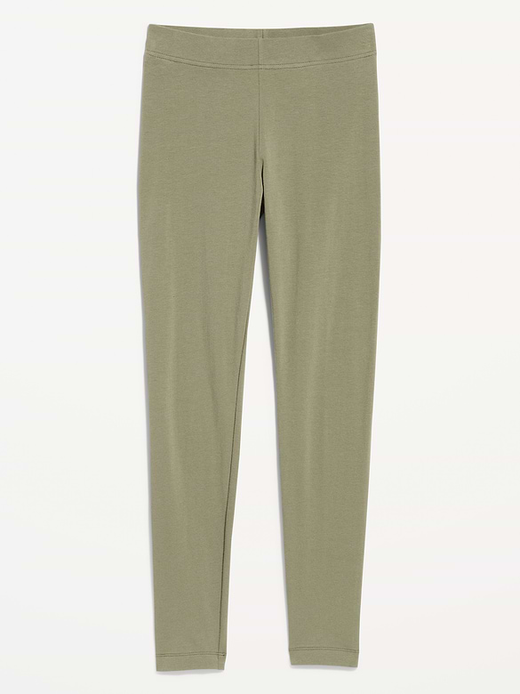 High-Waisted Jersey Fashion Layering Leggings