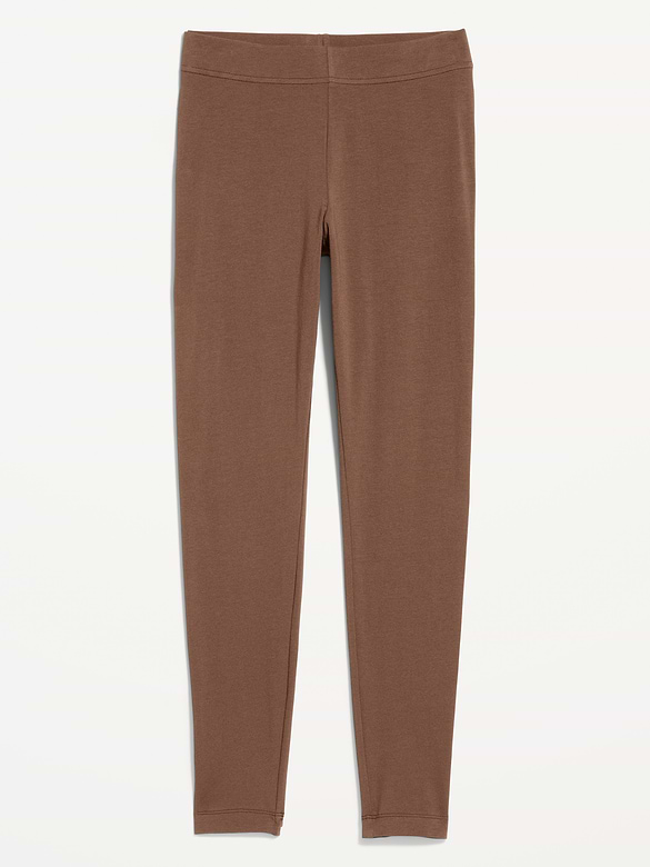 High-Waisted Jersey Fashion Layering Leggings