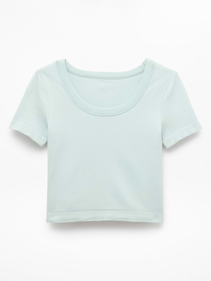 Image number 5 showing, Athleta Girl Rise Above Rib Scoop Tee