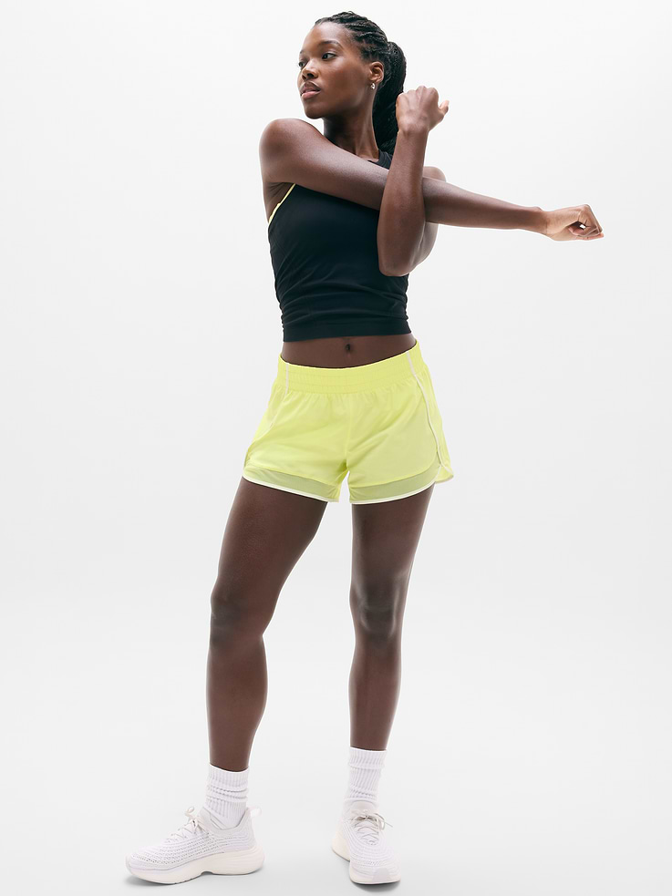 Image number 2 showing, Mesh Racer Run Mid Rise 4" Short