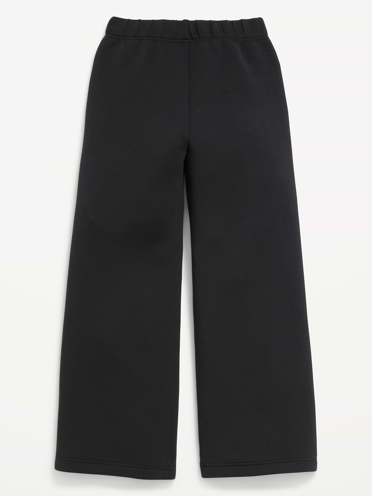 L'image numéro 2 présente Pantalon jambe large à taille haute en molleton raffiné pour fille