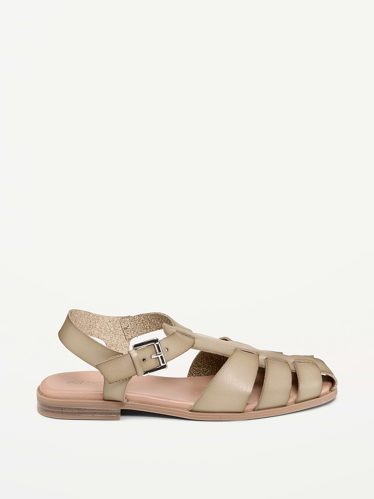 Image number 4 showing, Faux-Leather Fisherman Sandals