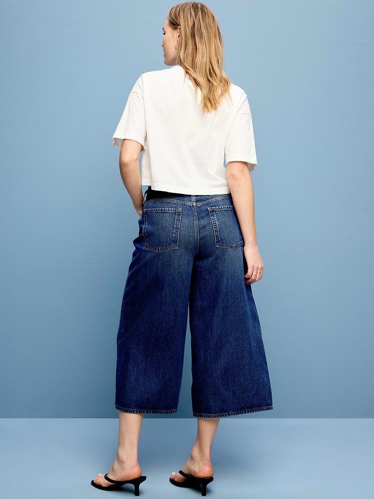 Image number 7 showing, Mid-Rise Baggy Culottes