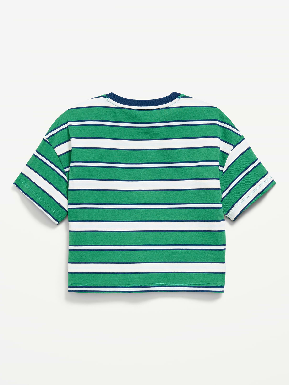 Image 3 of 3, Oversized Short-Sleeve Cropped T-Shirt for Girls