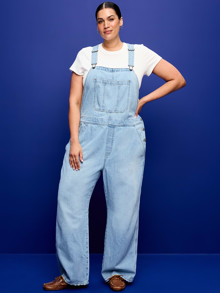 Image number 7 showing, Baggy Wide-Leg Overalls