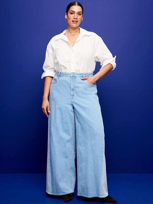 Extra High-Waisted Super Wide-Leg Jeans
