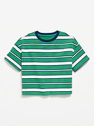 Image 2 of 3, Oversized Short-Sleeve Cropped T-Shirt for Girls