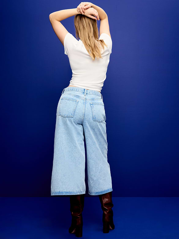 Mid-Rise Baggy Culottes