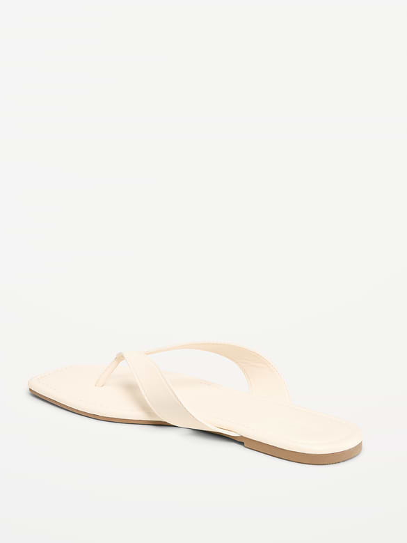 Faux-Leather Flip Flop for Women