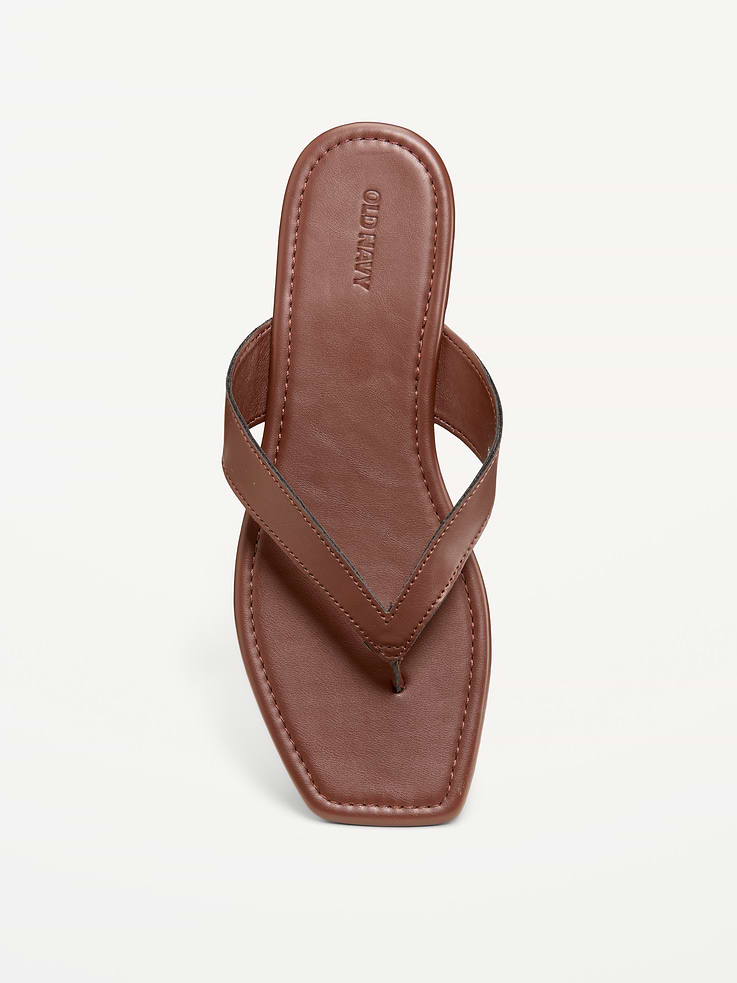 Image 2 of 4, Square-Toe Flip-Flops for Women