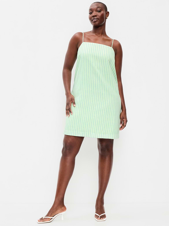 Strappy Mini Shift Dress