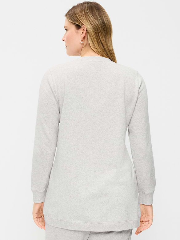 Maternity SoComfy Crossover Nursing Tunic Sweatshirt