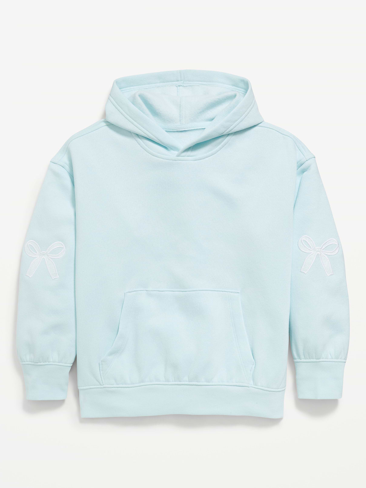 Image number 1 showing, Printed Loose Pullover Hoodie for Girls