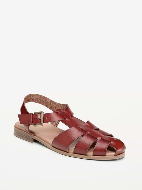 Leather & Faux Leather Fisherman Sandals with Arch Support Amazon.com | Abbleet Platform Sandals Women Chunky Wedge  main image 4