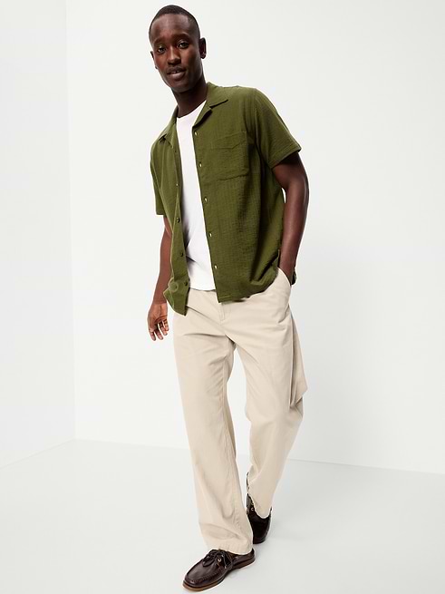 old navy men's dress shirts Slim-Fit Pro Signature Performance Shirt for Men the finer the yarn Old Navy Men's Classic Fit