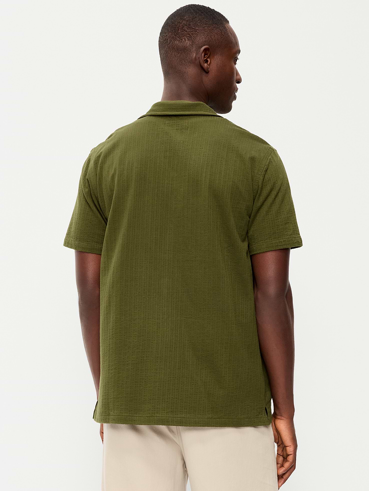 Image number 2 showing, Short-Sleeve Textured Camp Shirt