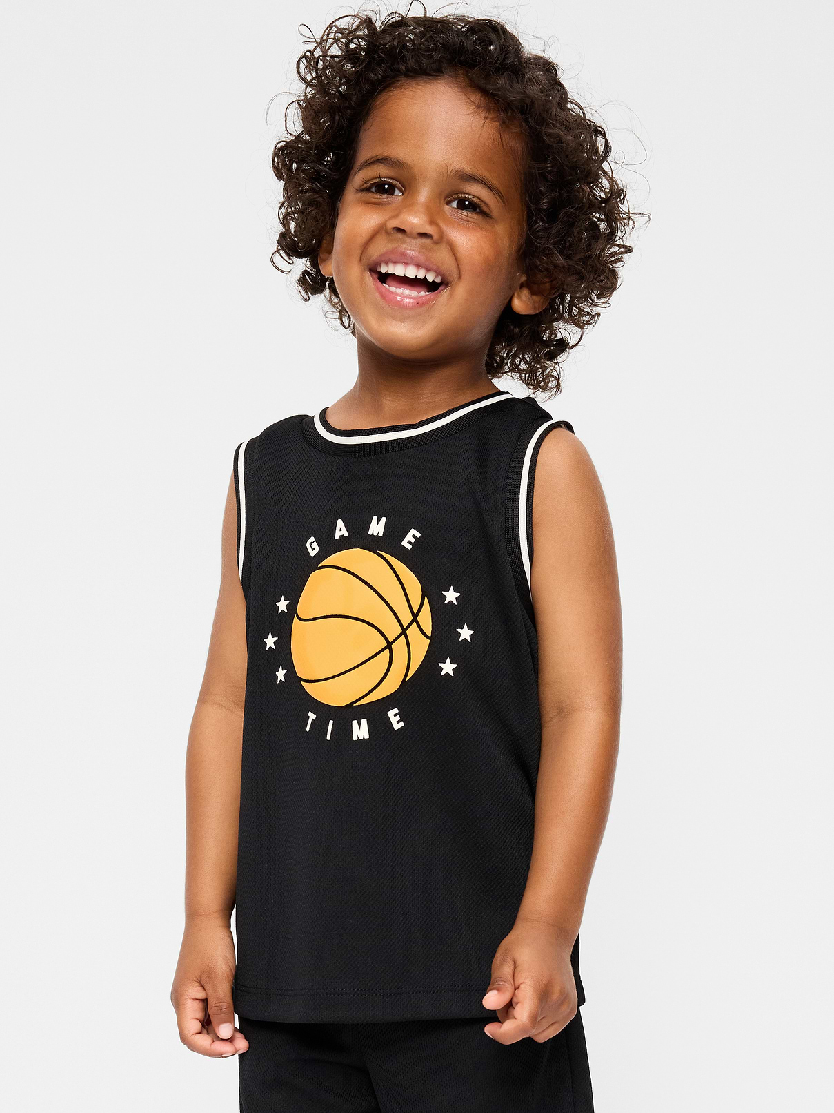 L'image numéro 1 présente Camisole de basketball en maille à imprimé pour tout-petit