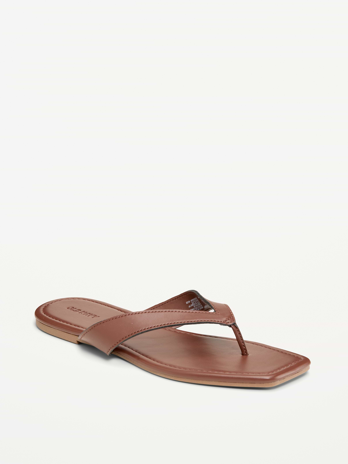 Square-Toe Flip-Flops for Women