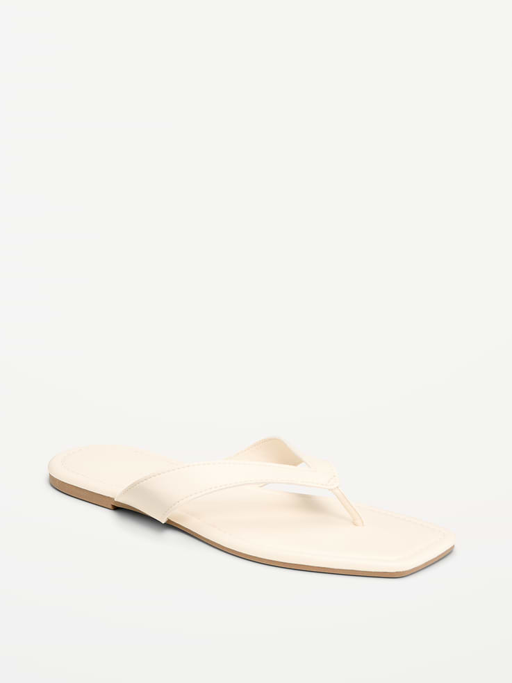 Image number 1 showing, Square-Toe Flip-Flops for Women