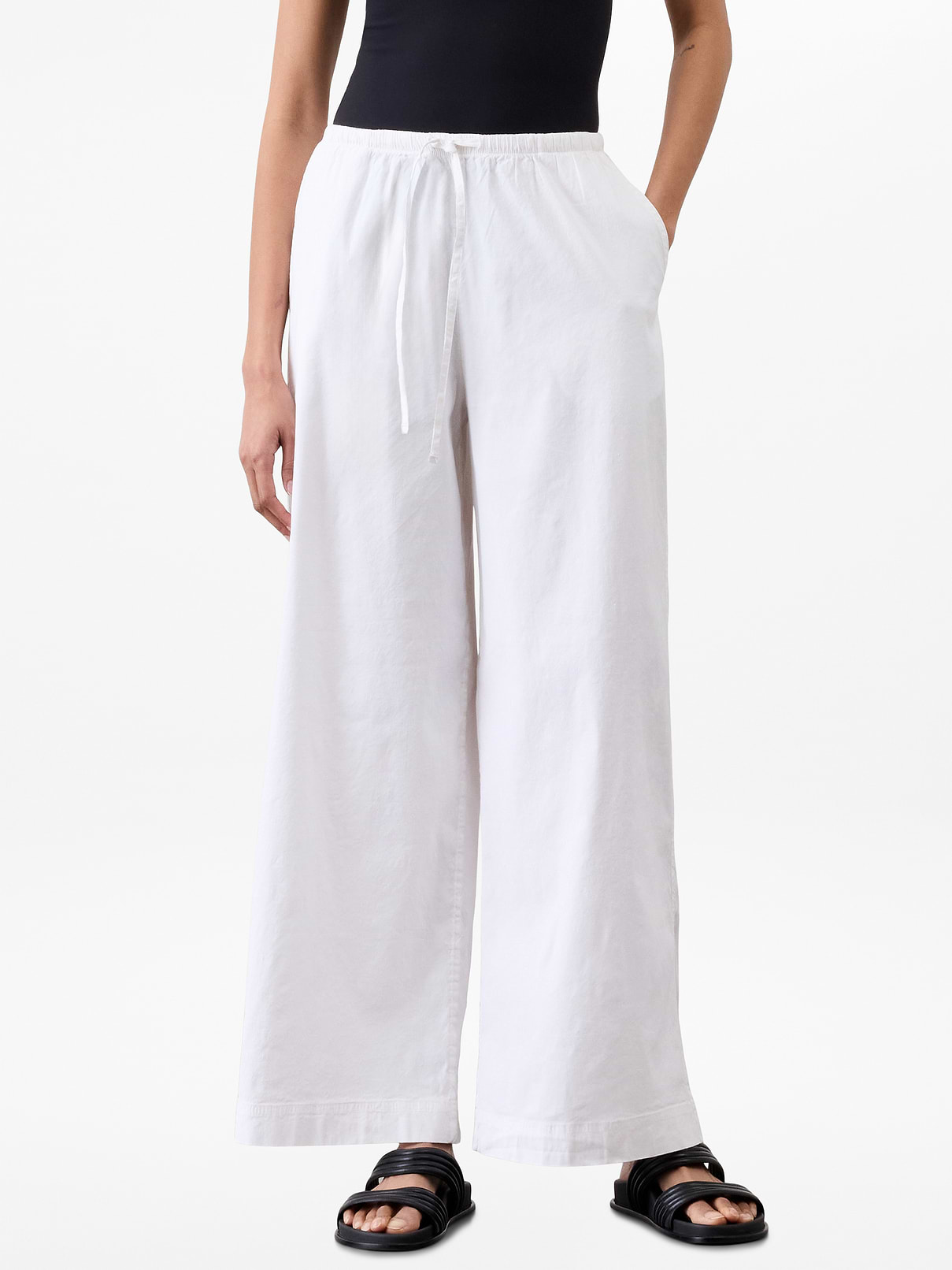 Paradise Mid Rise Wide Leg Pant