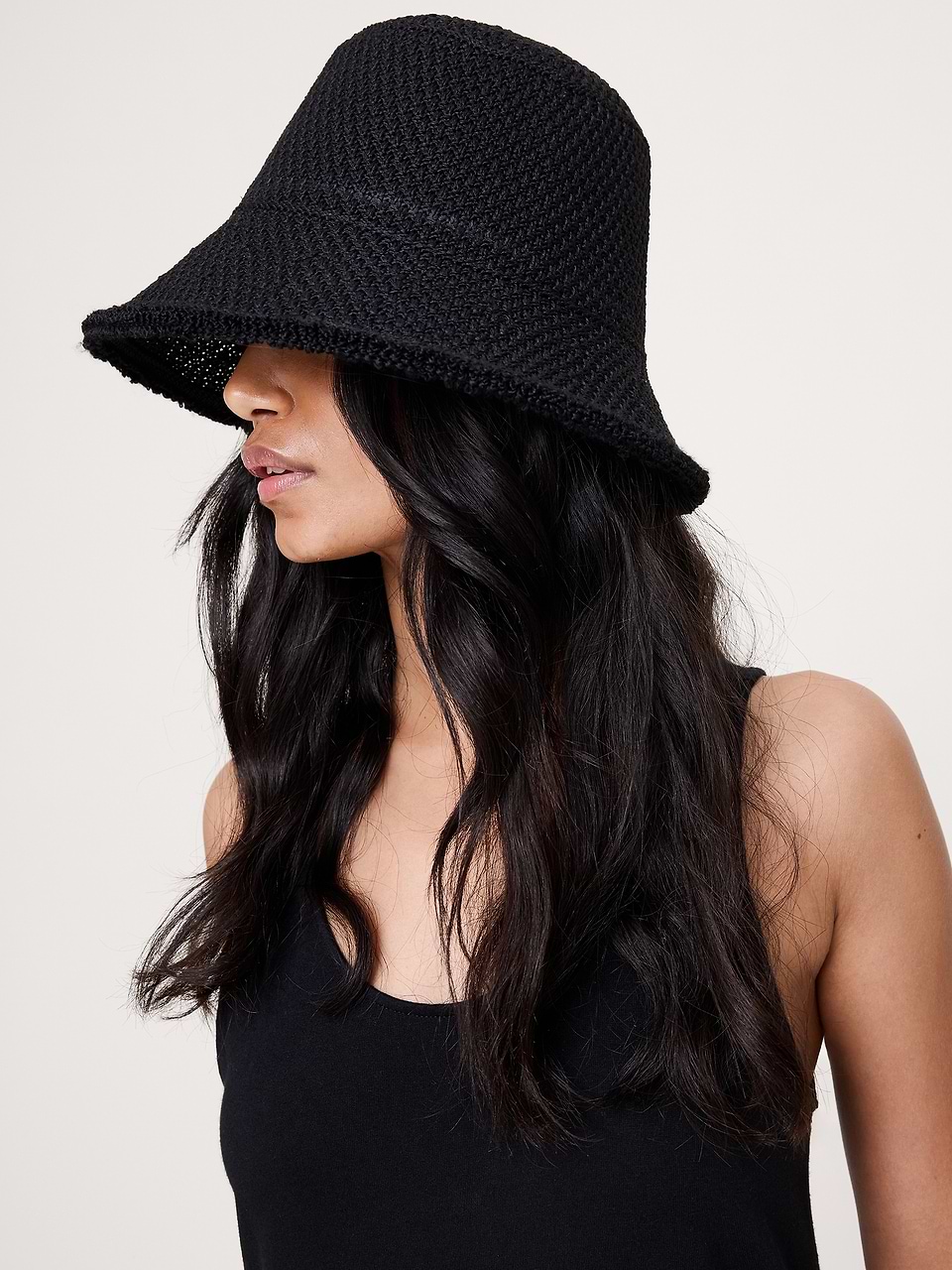 Hat Attack Navy Woven Cotton Hat Hat Attack Washed Cotton Crusher - 4 Colors – Luck Lafayette main image 2