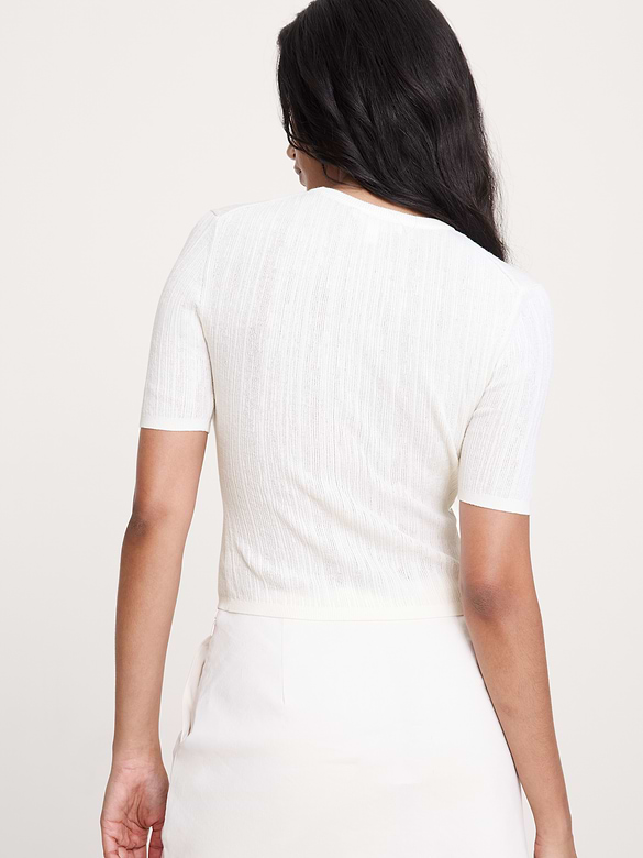 Crinkle Knit Top