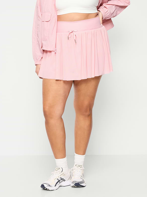 Jupe-short à taille haute en maille