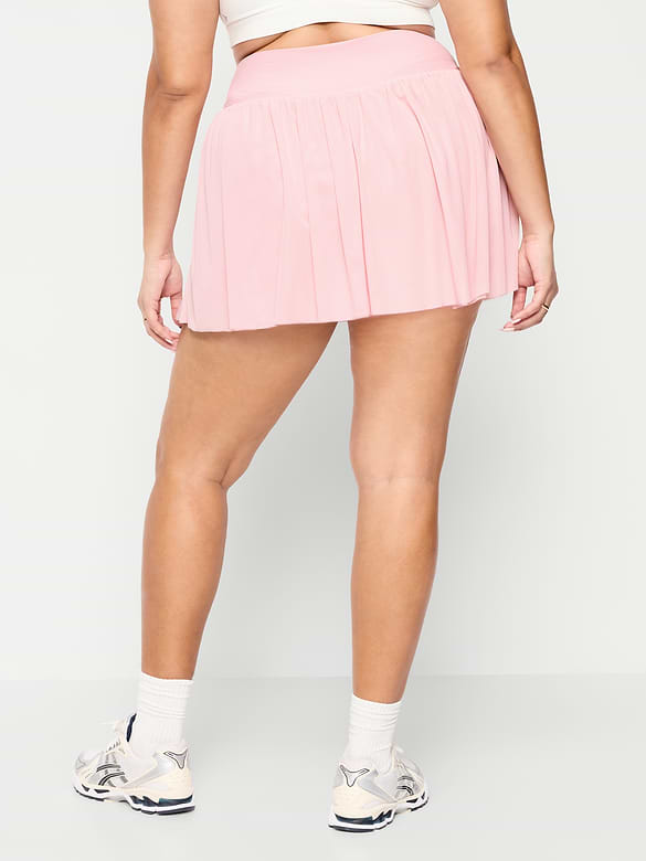 Jupe-short à taille haute en maille