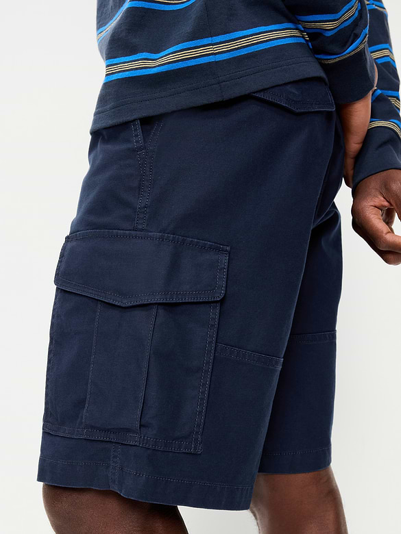 90's Loose Lived-In Cargo Shorts -- 10-inch inseam