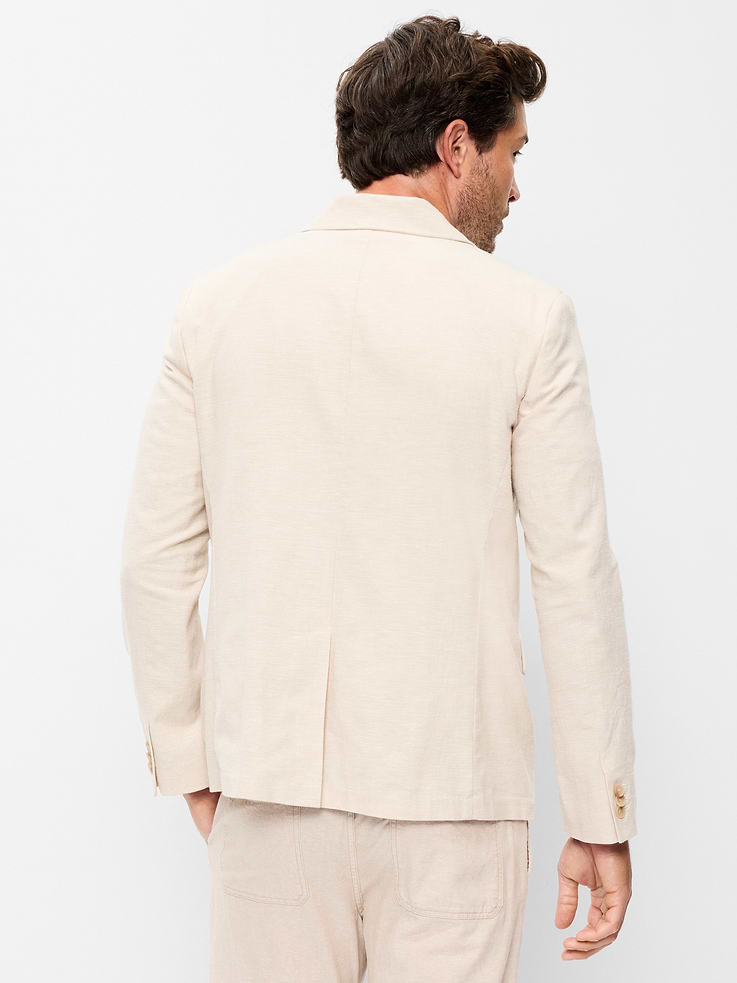 Image number 2 showing, Relaxed Unlined Linen-Blend Blazer