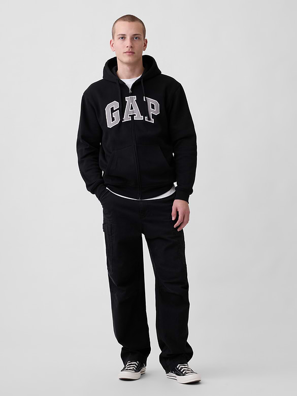Adult VintageSoft Arch Logo Zip Hoodie