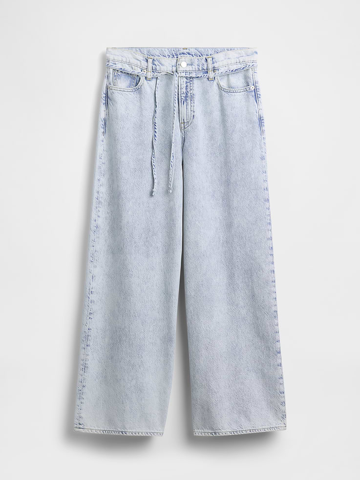 Image number 6 showing, Mid Rise UltraSoft Baggy Micro Belt Jeans
