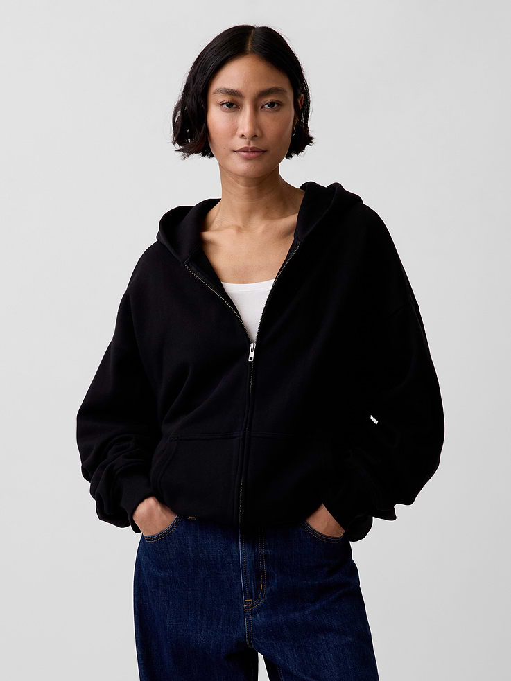 Image number 5 showing, Adult Heavyweight Oversized Zip Hoodie