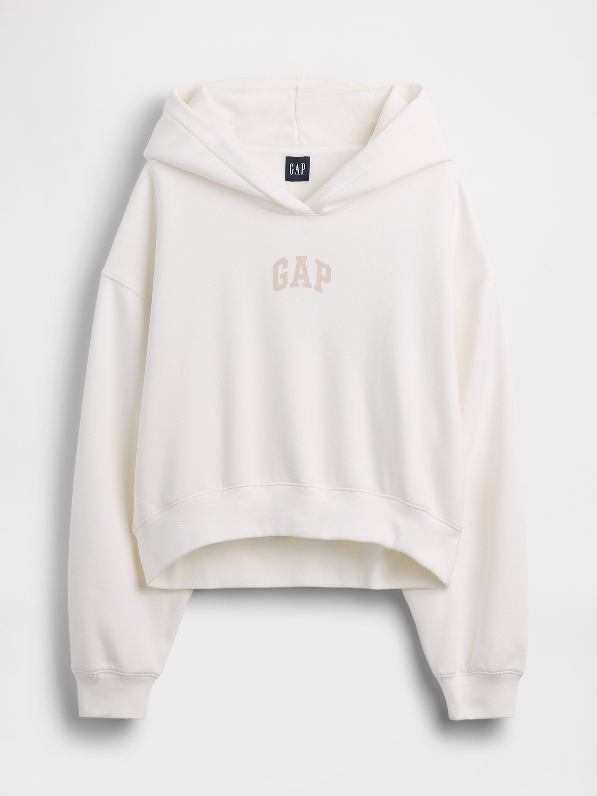 VintageSoft Oversized Crop Logo Hoodie | Gap