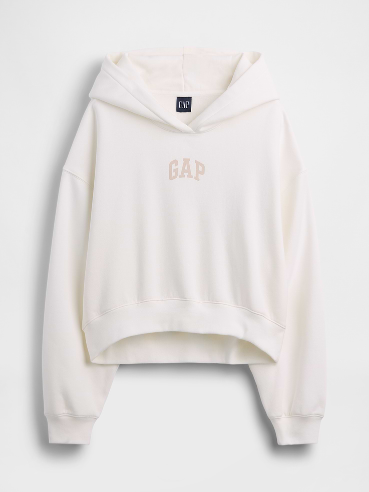 Image number 6 showing, VintageSoft Oversized Crop Logo Hoodie