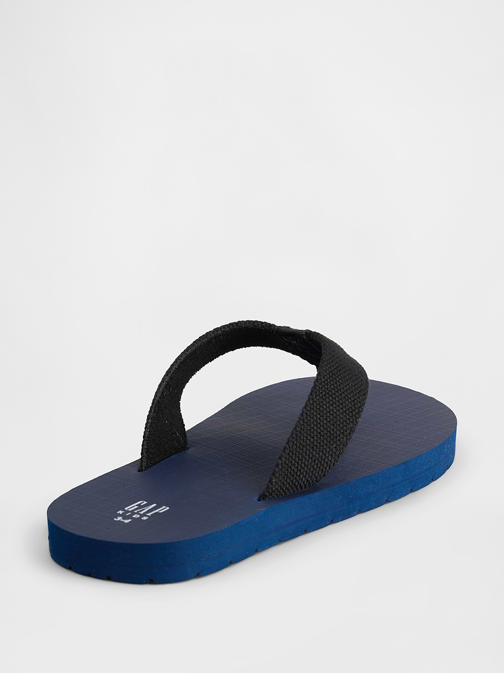 Image number 4 showing, Kids Canvas Flip Flops
