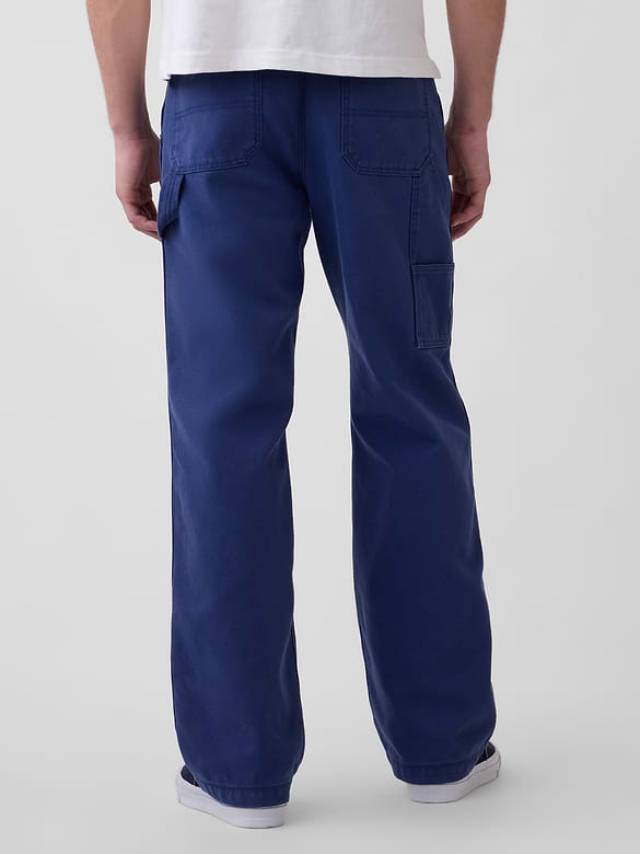 '90s Loose Canvas Double-Knee Carpenter Pants