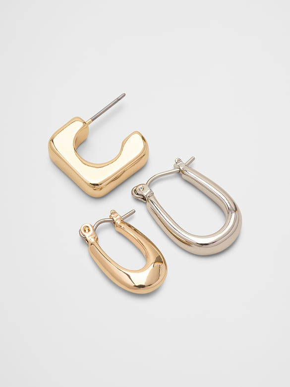 Mixed Metal Earrings (3 Pack)