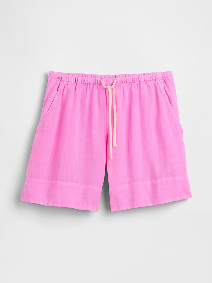 Image number 7 showing, 6" Linen-Blend Easy Shorts