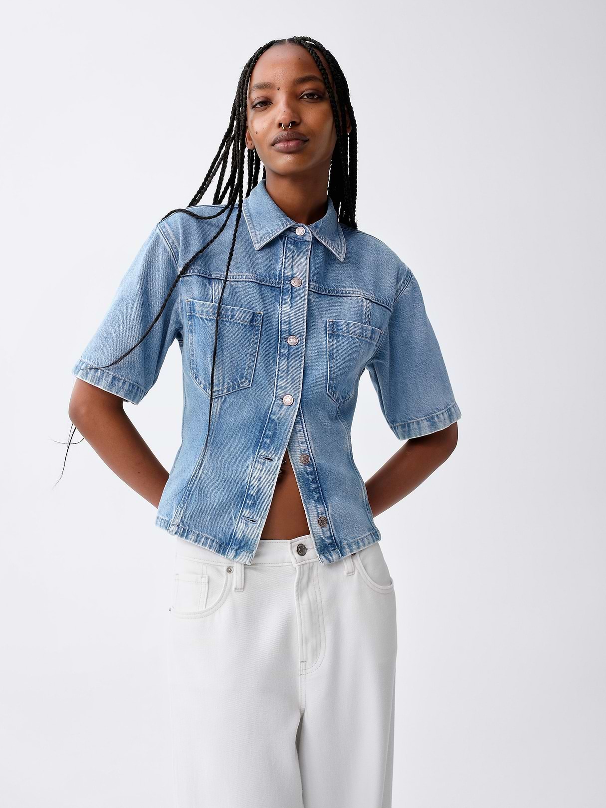 UltraSoft Denim Pocket Shirt | Gap