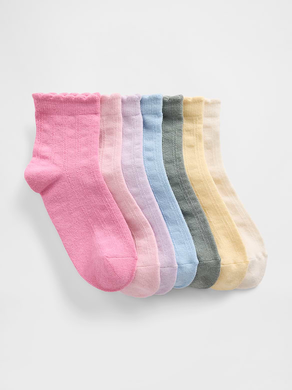 Kids Ruffle Crew Socks (7-Pack)
